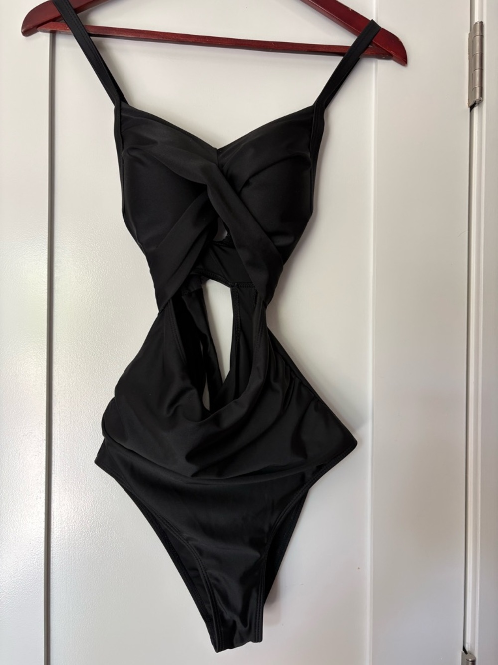 Black Cutout One-Piece Swimsuit